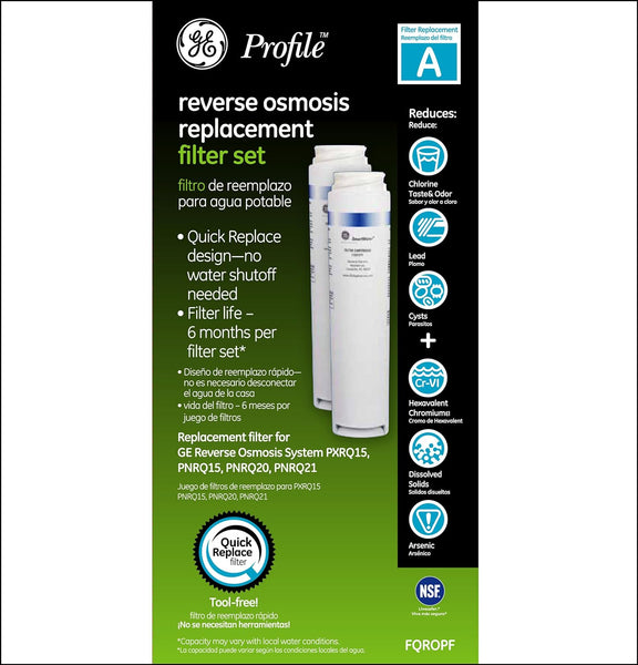 GE Profile FQROPF Under Sink Water Filter Replacement