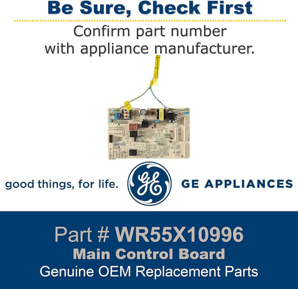GE WR55X10996 Genuine OEM Main Control Board Assembly for GE Refrigerators